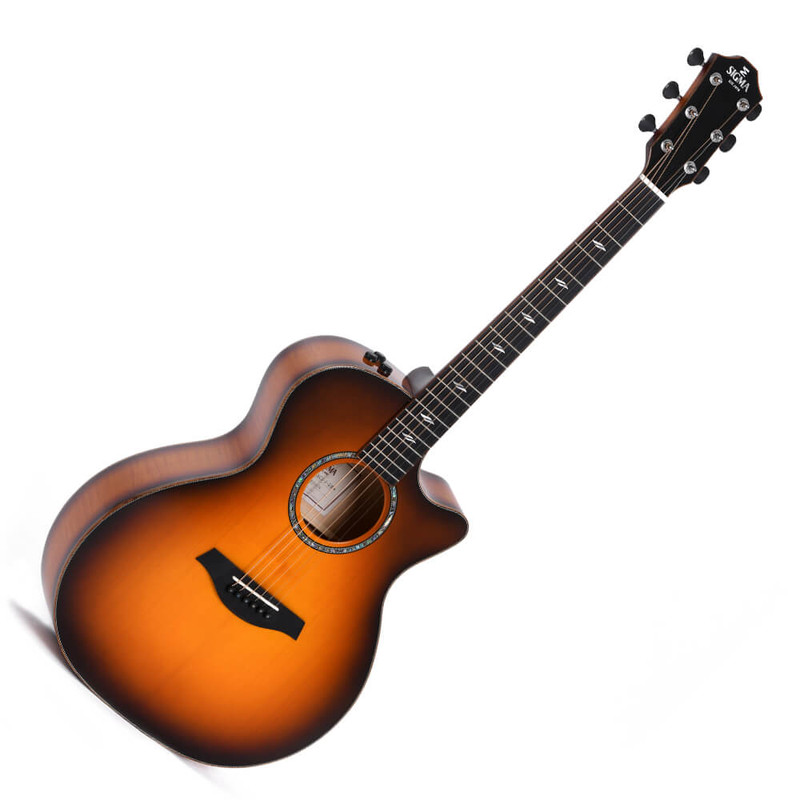 Sigma Modern Series GACE-3-SB Cutaway Electric Acoustic Guitar - Sunburst