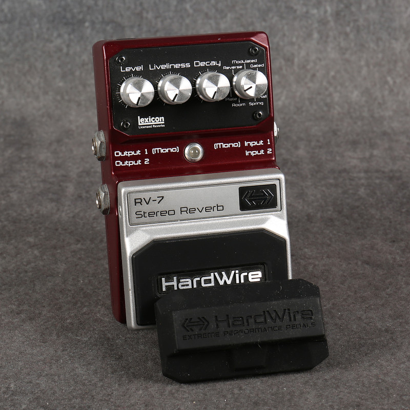 Digitech Hardwire RV-7 Stereo Reverb - 2nd Hand Digitech Hardwire RV-7 Stereo Reverb - 2nd Hand