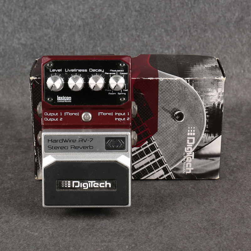 Digitech Hardwire RV-7 Stereo Reverb - Boxed - 2nd Hand Digitech Hardwire RV-7 Stereo Reverb - Boxed - 2nd Hand