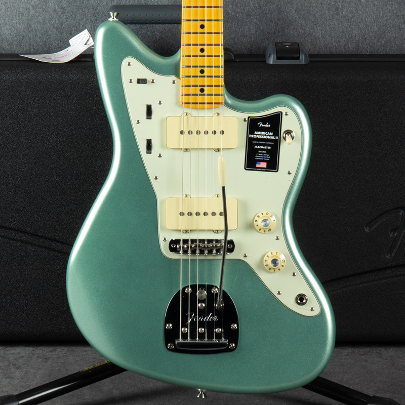 Fender American Professional II Jazzmaster - Mystic Surf Green - Case - 2nd Hand Fender American Professional II Jazzmaster - Mystic Surf Green - Case - 2nd Hand
