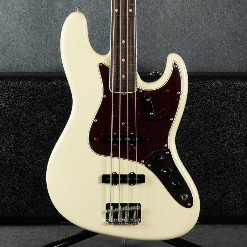 Fender American Vintage II 1966 Jazz Bass - Olympic White - Hard Case - 2nd Hand (X1159352)