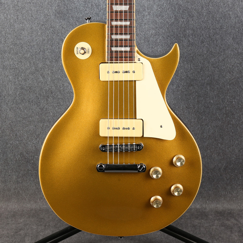 Vintage V100 ReIssued Electric Guitar - Oil City Pickups - Gold Top - 2nd Hand Vintage V100 ReIssued Electric Guitar - Oil City Pickups - Gold Top - 2nd Hand