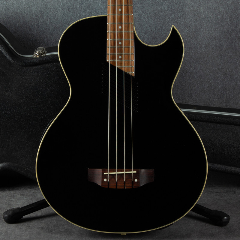 Washburn AB10 Acoustic Bass - Black - Hard Case - 2nd Hand