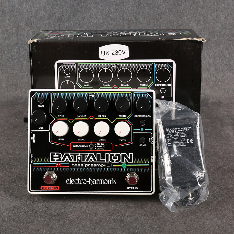 EHX Battalion Bass Preamp - Box & PSU - 2nd Hand