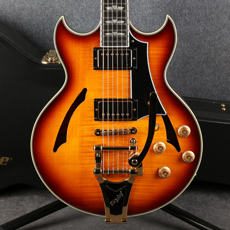 Epiphone Ltd Ed Johnny A. Signature Custom Outfit Sunset Glow - Case - 2nd Hand Epiphone Ltd Ed Johnny A. Signature Custom Outfit Sunset Glow - Case - 2nd Hand