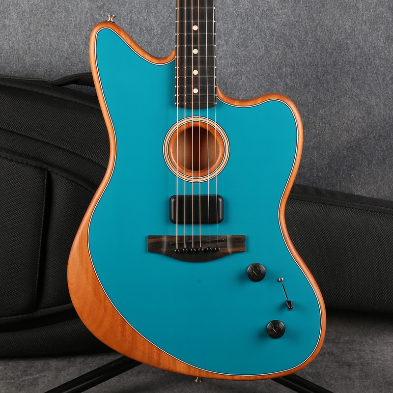 Fender American Acoustasonic Jazzmaster - Ocean Turquoise - Gig Bag - 2nd Hand (X1160119) Fender American Acoustasonic Jazzmaster - Ocean Turquoise - Gig Bag - 2nd Hand (X1160119)