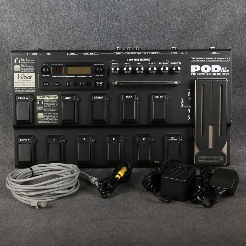 Line 6 POD xT Live - PSU & Ethernet Cable - 2nd Hand