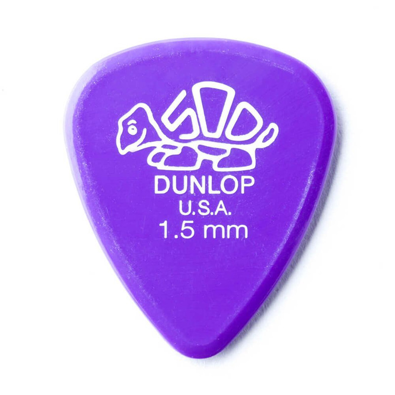 Jim Dunlop 41P Delrin 500 Guitar Pick, 1.50mm, 12 Pack