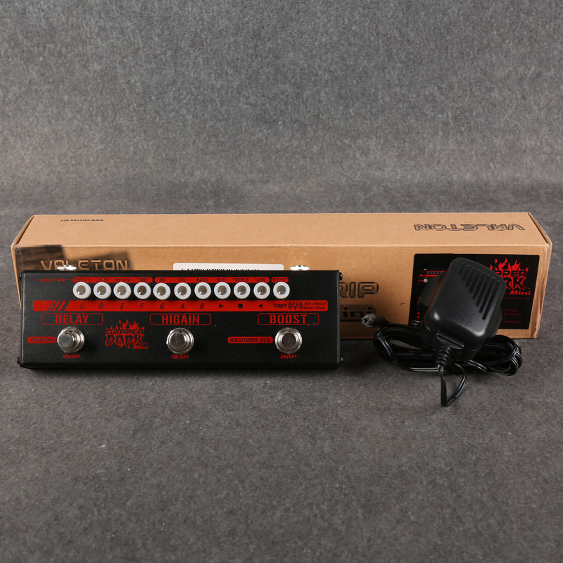 Valeton Dapper Dark Mini Guitar Effects Strip - Box & PSU - 2nd Hand
