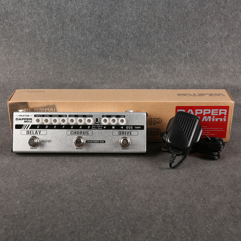 Valeton Dapper Mini Guitar Effects Strip - Box & PSU - 2nd Hand