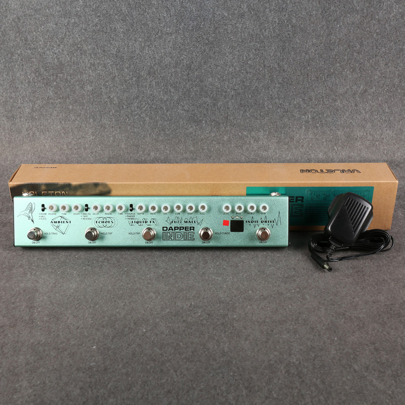 Valeton Dapper Indie Multi-FX Pedal Strip - Box & PSU - 2nd Hand Valeton Dapper Indie Multi-FX Pedal Strip - Box & PSU - 2nd Hand