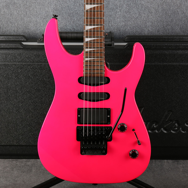Jackson X Series Dinky DK3XR HSS - EMG Pickups - Neon Pink - Case - 2nd Hand