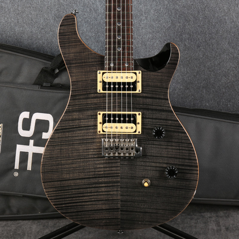 PRS SE Custom 24 - Grey Black - Gig Bag - 2nd Hand (136897)
