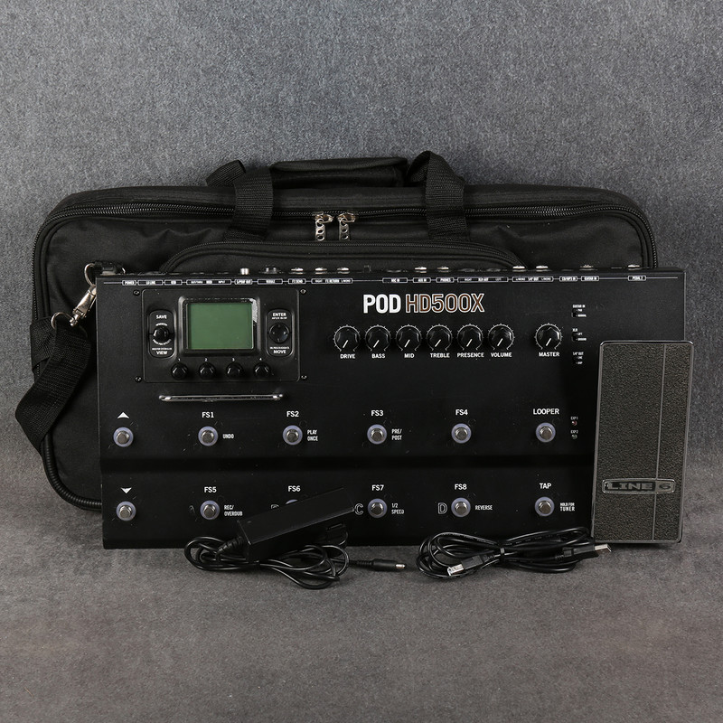 Line 6 POD HD500X Multi-Effects Unit - PSU - Gig Bag - 2nd Hand