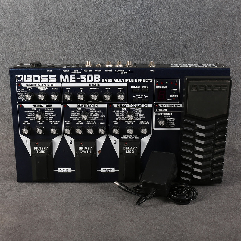 Boss ME-50B Bass Multi FX Unit - PSU - 2nd Hand Boss ME-50B Bass Multi FX Unit - PSU - 2nd Hand