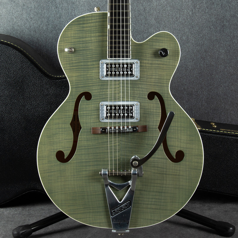 Gretsch G6120T Brian Setzer Hot Rod Highland Green Transparent - Case - 2nd Hand