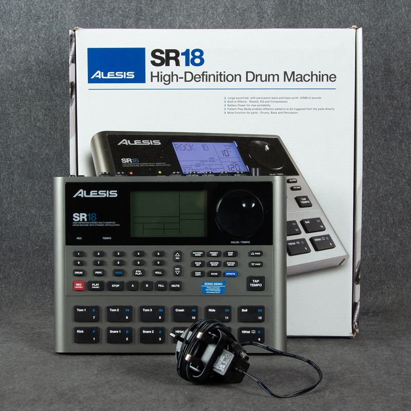 Alesis SR-18 Drum Machine - Box & PSU - 2nd Hand