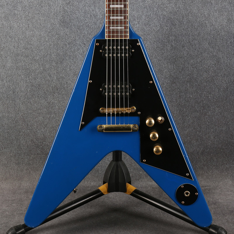 G4M V Shape Electric Guitar - Blue - 2nd Hand G4M V Shape Electric Guitar - Blue - 2nd Hand
