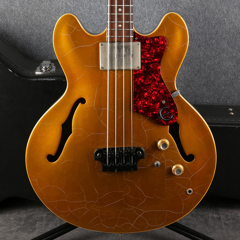 Epiphone 1962 Rivoli - Refinished Gold - Hard Case - 2nd Hand (138374) Epiphone 1962 Rivoli - Refinished Gold - Hard Case - 2nd Hand (138374)