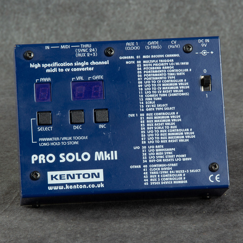 Kenton Pro Solo MKII Midi to CV Converter - 2nd Hand