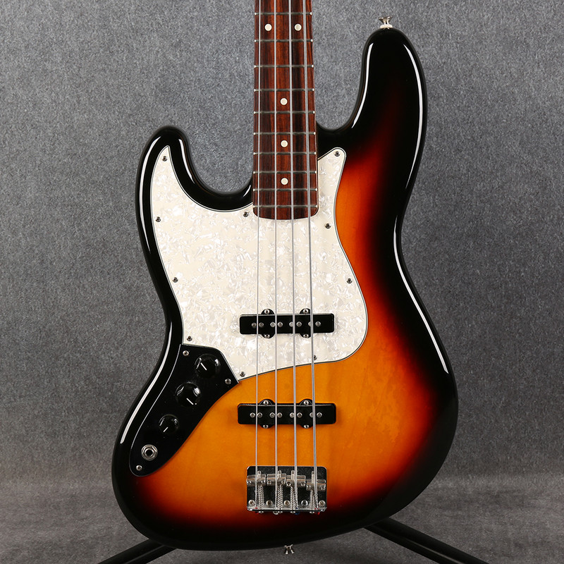 Fender Mexican Standard Jazz Bass - Left Handed - 3 Tone Sunburst - 2nd Hand