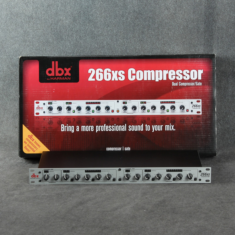 DBX 266xs Dual-Channel Compressor/Gate Rack Unit - Boxed - 2nd Hand