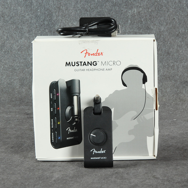 Fender Mustang Micro Headphone Guitar Amp - Boxed - 2nd Hand Fender Mustang Micro Headphone Guitar Amp - Boxed - 2nd Hand
