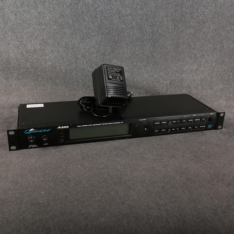 Alesis QuadraVerb 2 Dual Channel Octal Master Effects Unit - PSU - 2nd Hand