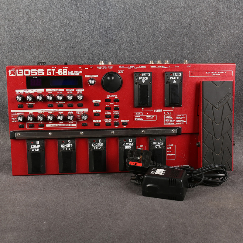 Boss GT-6B Bass Effects Processor - Power Supply - 2nd Hand