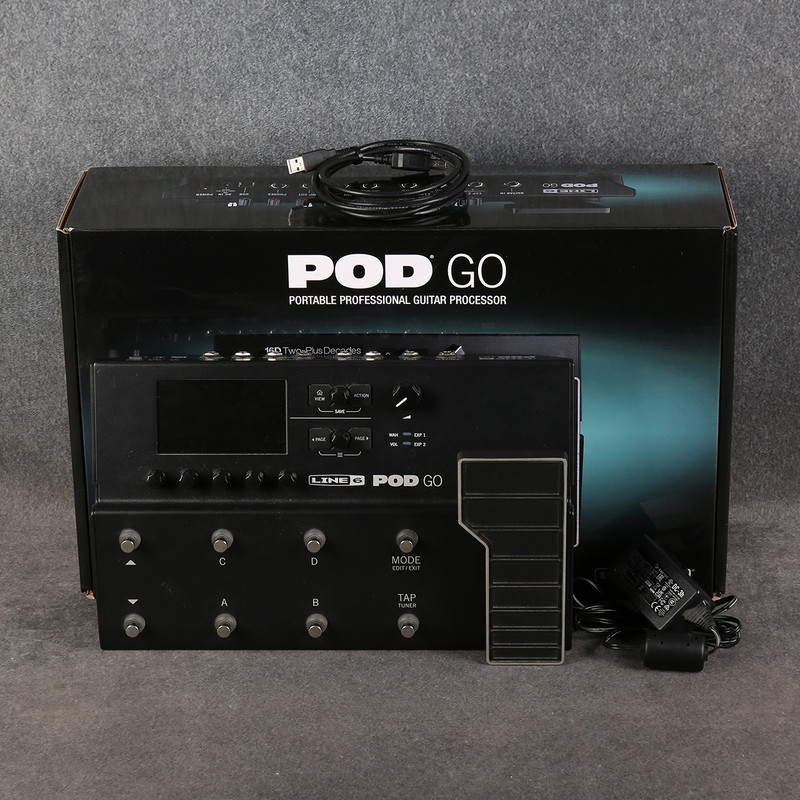 Line 6 Pod Go Guitar Effects Processor - Box & PSU - 2nd Hand Line 6 Pod Go Guitar Effects Processor - Box & PSU - 2nd Hand