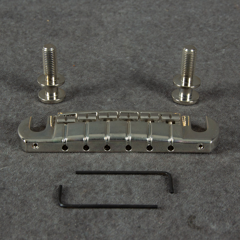 PRS Adjustable Stoptail Bridge & Studs - Nickel - 2nd Hand PRS Adjustable Stoptail Bridge & Studs - Nickel - 2nd Hand