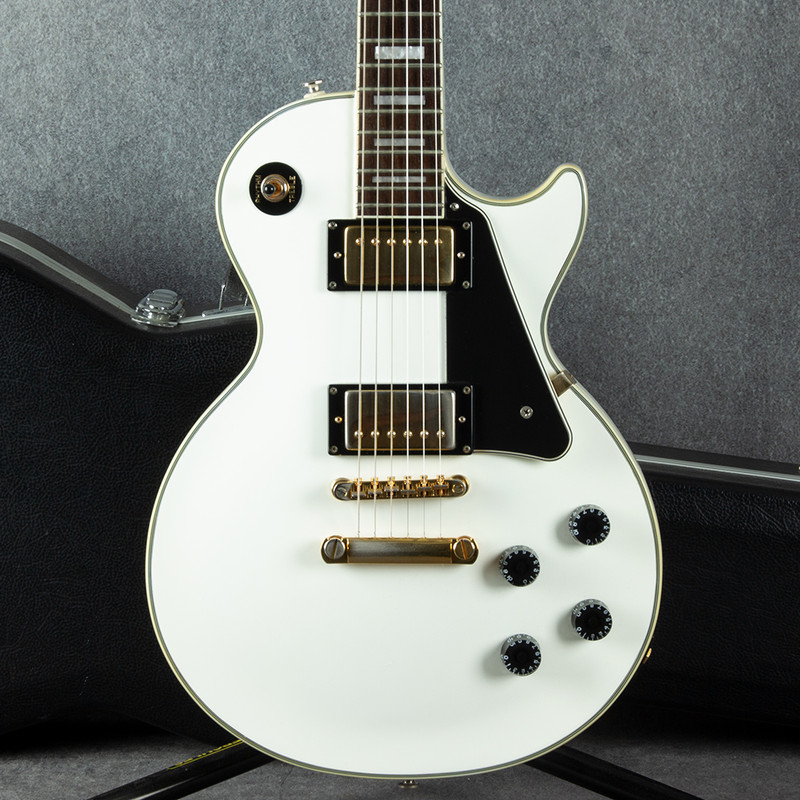 Epiphone Les Paul Custom - Alpine White - Hard Case - 2nd Hand (140093)