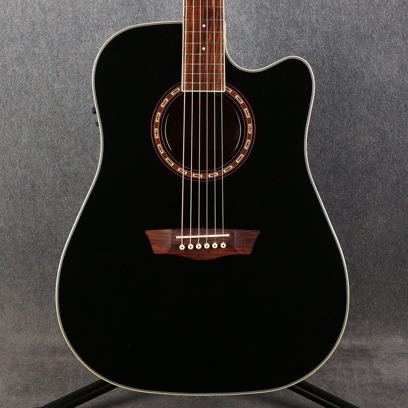 Washburn WD10SCEB Electro Acoustic - Black - 2nd Hand