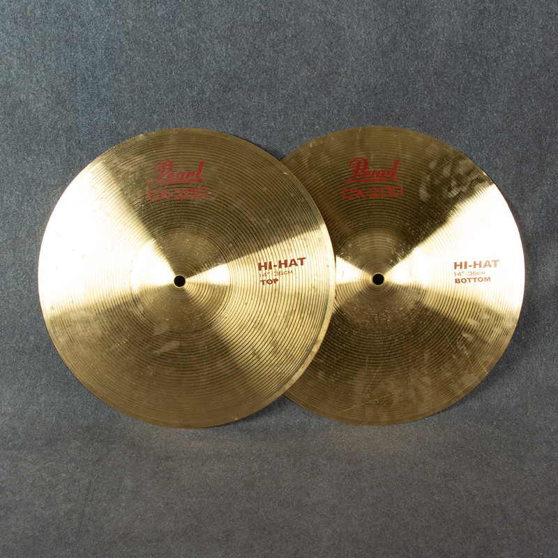 Pearl CX-200 14 Inch Hi-Hat Cymbals - 2nd Hand