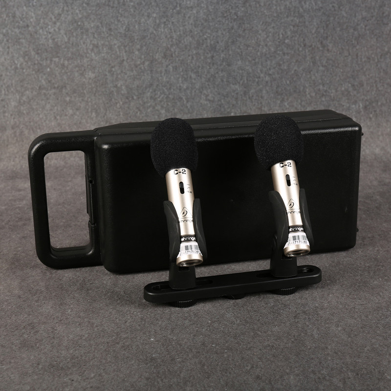 Behringer C-2 Condenser Microphone Matched Pair - Case - Boxed - 2nd Hand Behringer C-2 Condenser Microphone Matched Pair - Case - Boxed - 2nd Hand