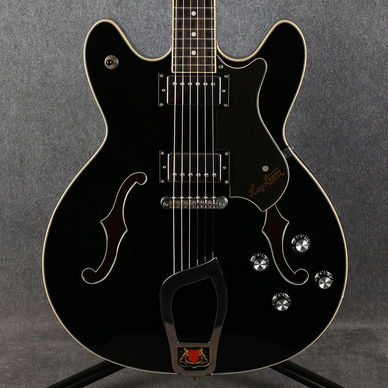 Hagstrom Viking Hollowbody - Black Gloss - 2nd Hand