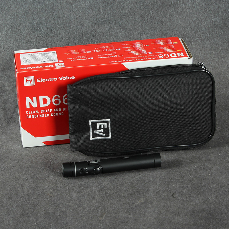 Electro-Voice ND66 Condenser Instrument Microphone - Boxed - 2nd Hand