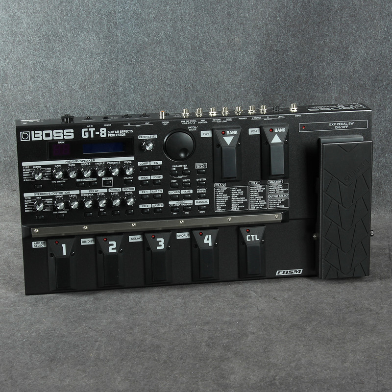 Boss GT-8 Guitar Multi FX with Power Supply - 2nd Hand