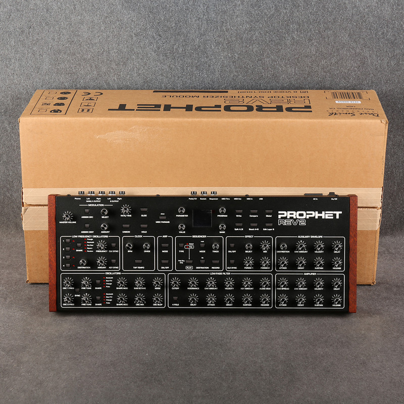 Dave Smith Prophet Rev2 8 Voice Desktop Analog Synthesizer - Boxed - 2nd Hand