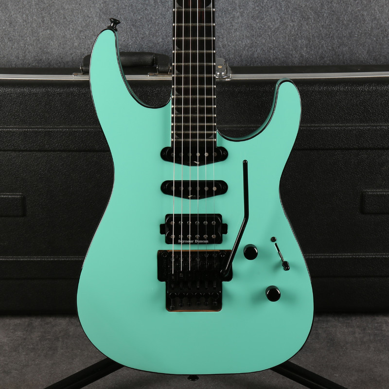 Jackson Pro Series Soloist SL3Q MAH Sea Foam Green Refinished - Case - 2nd Hand