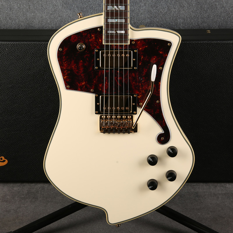 DAngelico Ludlow Deluxe Vintage White - Hard Case - 2nd Hand DAngelico Ludlow Deluxe Vintage White - Hard Case - 2nd Hand