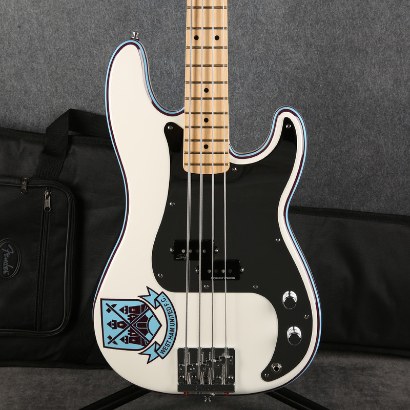 Fender Steve Harris Precision Bass - Olympic White - Gig Bag - 2nd Hand