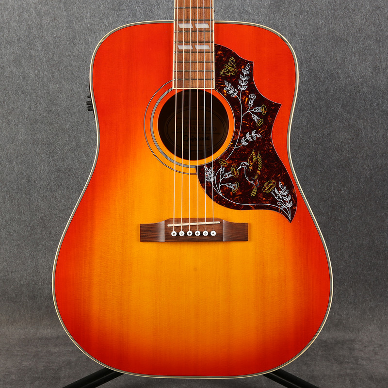Epiphone Hummingbird Pro Electro Acoustic - Faded Cherry Burst - 2nd Hand
