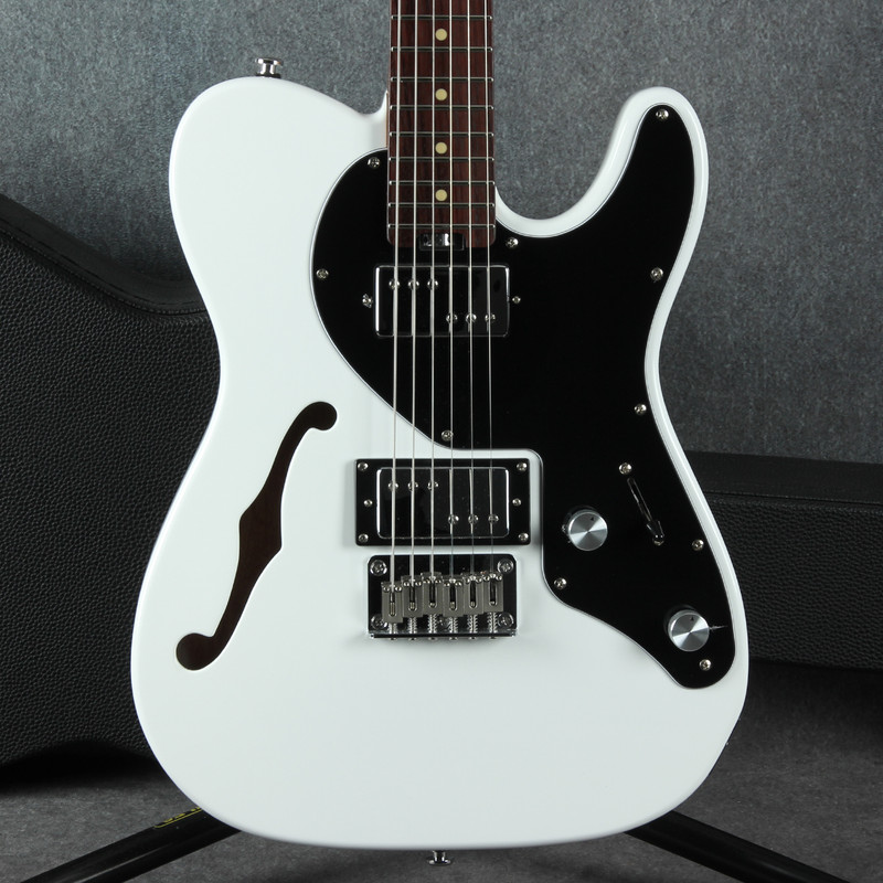 EART E-TT72 Electric Semi-Hollow - White - Hard Case - 2nd Hand