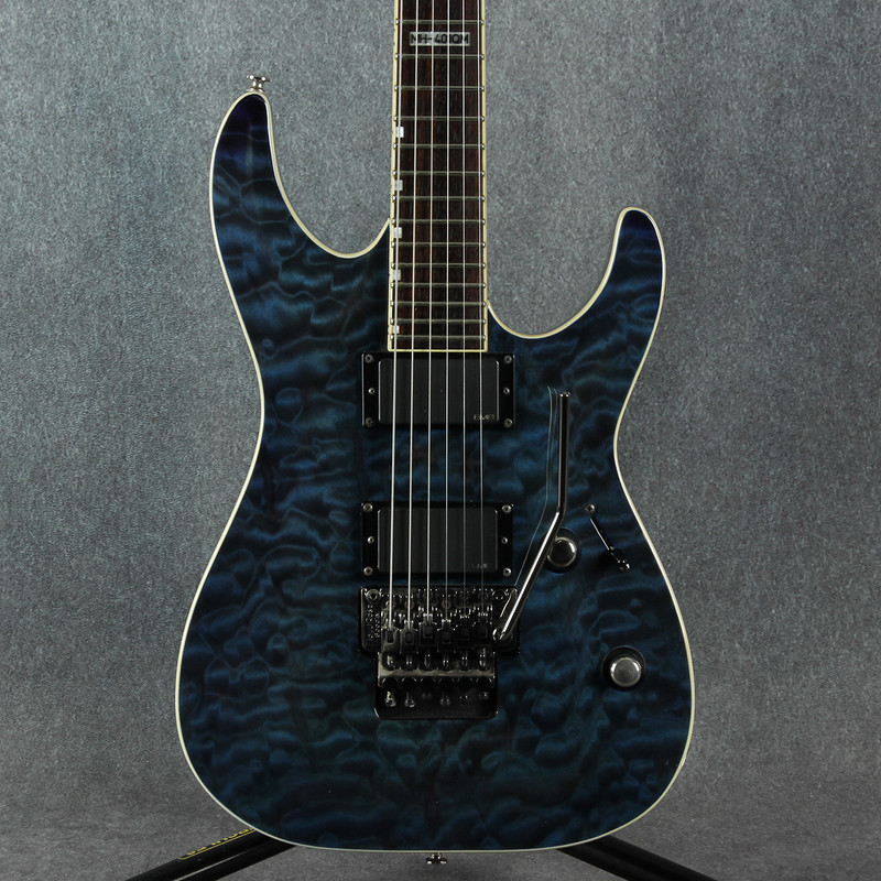 ESP LTD MH-401QM - See Thru Blue - 2nd Hand