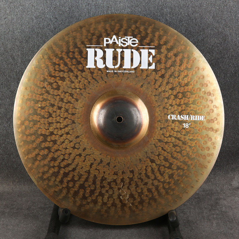 Paiste Rude 18 Crash/Ride Cymbal - 2nd Hand