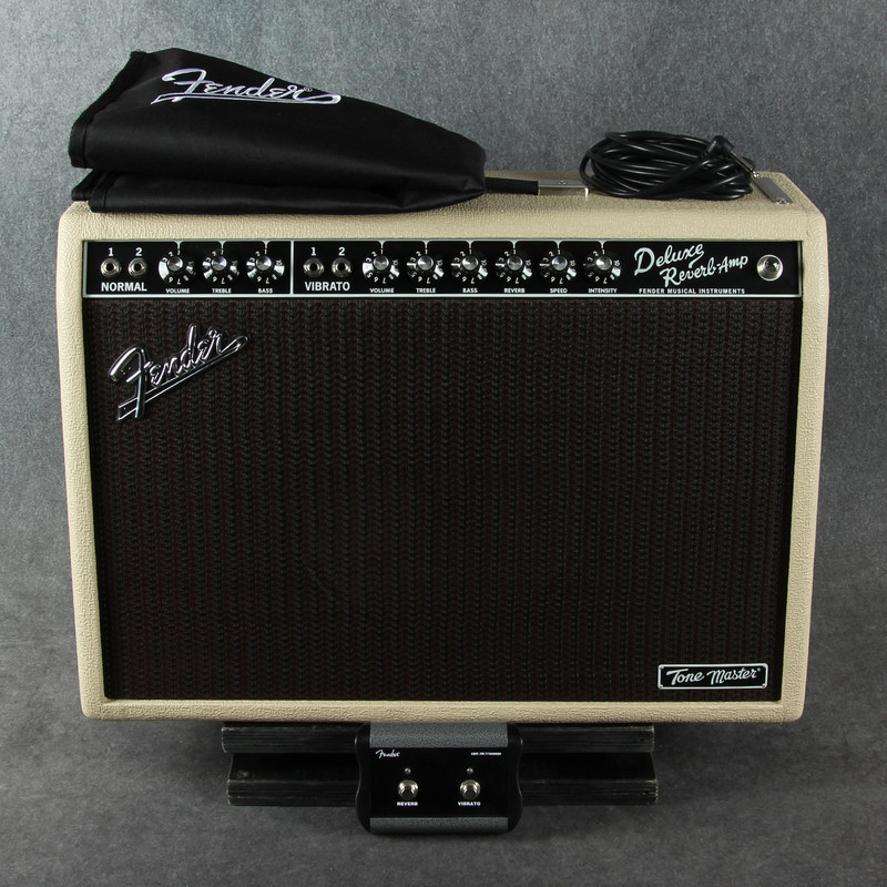 Fender Deluxe Reverb Tone Master - Blonde - Footswitch - Cover - 2nd Hand