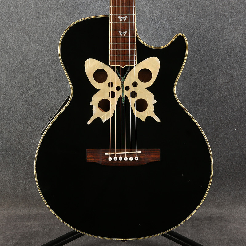 Ozark O-BUTF Butterfly Electro Acoustic - Black - 2nd Hand