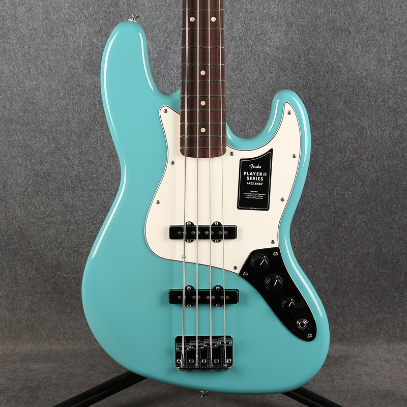 Fender Player II Jazz Bass - RW - Aquatone Blue - Boxed - 2nd Hand