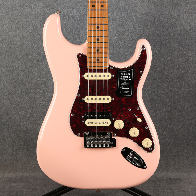 Fender Ltd Player Stratocaster HSS Roasted Neck Shell Pink - 2nd Hand